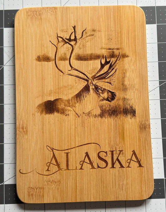 Alaska Caribou Cutting Board