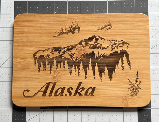 Alaska Northern Lights Cutting board